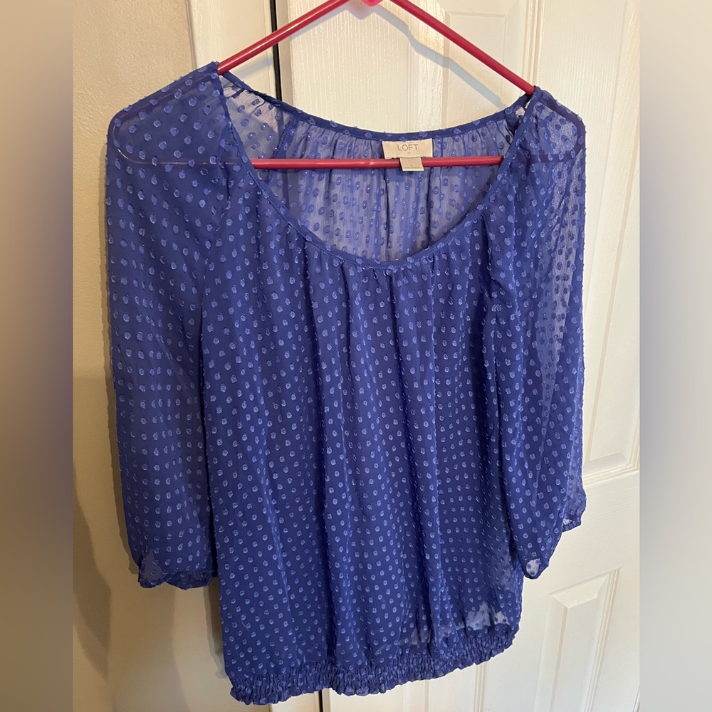 LOFT Women's Sheer Top